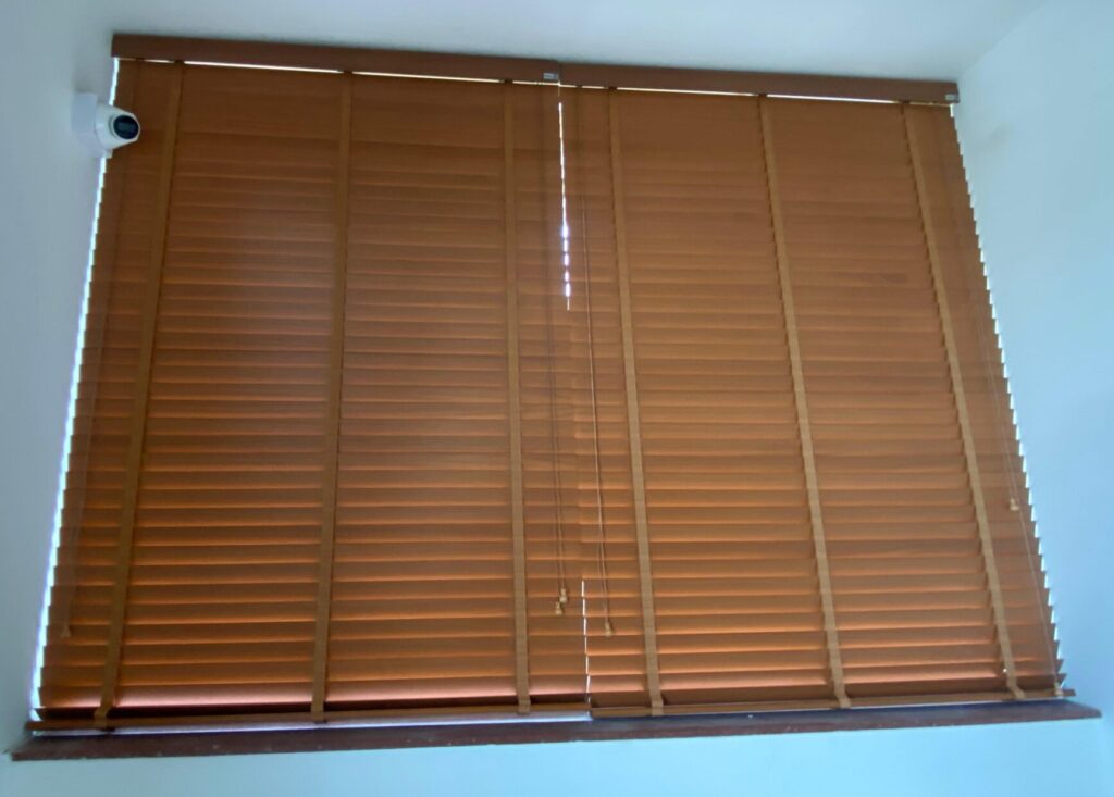 window wooden blinds