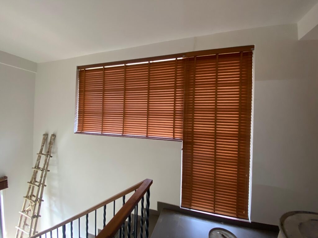 window wooden blinds