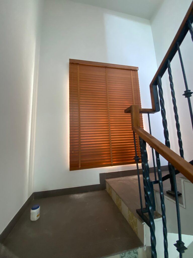 window wooden blinds